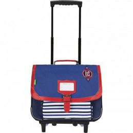 Tann's - Cartable trolley 38 cm - Hugo bleu