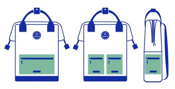Les grandes pochettes Cabaïa sont compatibles avec tous les sacs à dos Cabaïa, s'attachent à l'avant de votre sac à dos grâce au système Molle.